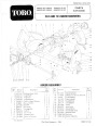 Toro 38040 38050 524 724 Snowblower Parts Catalog, 1986 page 1