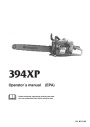Husqvarna 394XP Chainsaw Owners Manual page 1