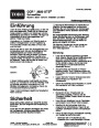 Toro CCR 3650 GTS 38538 Snow Blower Operators Manual, 2004 – German page 1