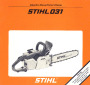 STIHL 031 Chainsaw Owners Manual page 1