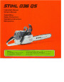 STIHL 036 QS Chainsaw Owners Manual page 1
