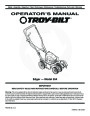 MTD Troy-Bilt 554 Edger Trimmer Lawn Mower Owners Manual page 1