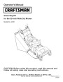 Craftsman 33731 33 Inch Wide Cut Lawn Mower Owners Manual page 1