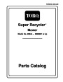Toro 20044 21-Inch Super Recycler SR 21OS Lawn Mower Parts Catalog page 1