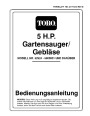 Toro 62924 5 hp Lawn Vacuum Blower Operators Manual, 1995-2000 – German page 1