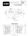 Toro 16576 16776 21-Inch Lawn Mower Parts Catalog, 1990 page 1