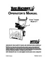 Yard Machines 611 Snow Blower Owners Manual MTD page 1
