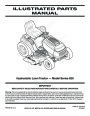 MTD 620 Hydrostatic Lawn Tractor Mower Parts List page 1