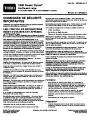 Toro 38025 1800 Power Curve Snowblower Setup Instructions, 2010-2011 – French page 1