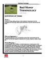 Toro Reel Mower Terminology Reel Mower TERMINOLOGY 09171SL DEFINITION TERMS Aerate Process page 1