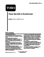 Toro Power Max 826LE 38622 Snow Blower Parts Catalog, 2009 page 1