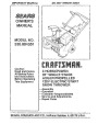 Craftsman 536.884351 20-Inch Snow Blower Owners Manual page 1