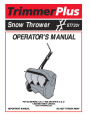 MTD Trimmer Plus ST720R Snow Blower Owners Manual page 1