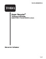 Toro 20038 21-Inch Super Recycler Lawn Mower Operators Manual, 2004 – French page 1