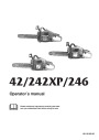 Husqvarna 42 242XP 246 Chainsaw Owners Manual page 1