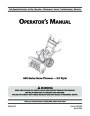 MTD 600 Series E F Style Snow Blower Owners Manual page 1