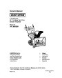 Craftsman 247.888550 28-Inch Snow Blower Owners Manual page 1