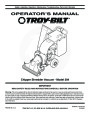 MTD Troy-Bilt 204 Chipper Shredder Vacuum Lawn Mower Owners Manual page 1