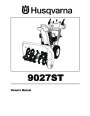 Husqvarna 9027ST Snow Blower Owners Manual page 1