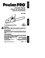 2001 Poulan Pro 220 260 Chainsaw Owners Manual page 1