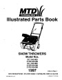 MTD 317-140 317E140 317-150 317E150 317E152-000 Snow Blower Owners Manual page 1