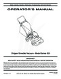 MTD 020 Series Chipper Shredder Vacuum Owners Manual page 1