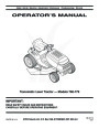MTD 760 77 Transmatic Lawn Tractor Mower Owners Manual page 1