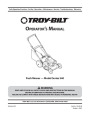 MTD 450 Push Lawn Mower Owners Manual page 1