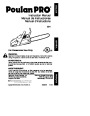 Poulan Pro 221 Chainsaw Owners Manual page 1