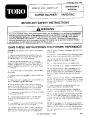 Toro 51576 Super Blower Vac Manual, 1993 page 1