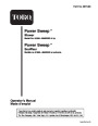 Toro 51586 Power Sweep Blower Operators Manual, 1999 page 1