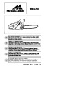 McCulloch M4620 Chainsaw Owners Manual page 1