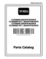 Toro CCR 300R 300E 38430 38431 38435 38436 20 Inch Single Stage Snow Blower Parts Manual page 1