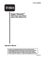 Toro 20040 21-Inch Super Recycler SR 21OS Lawn Mower Operators Manual, 2004 page 1