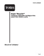 Toro 20046 21-Inch Super Recycler SR 21OS Lawn Mower Operators Manual, 2001 – French page 1