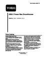 Toro Power Max 828LE 38632 Snow Blower Parts Catalog, 2004 page 1