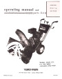 Yard-Man 7100-1 Snow Blower Owners Manual by MTD page 1