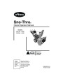 Ariens Sno Thro 932105 8526 932506 8526 Snow Blower Owners Manual page 1