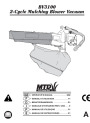 MTD BV3100 2 Cycle Mulching Blower Vacuum Owners Manual page 1