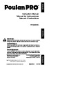 Poulan Pro PP4620AVL Chainsaw Owners Manual page 1