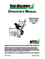 Yard Machines E642E E662H 614E E644E E664F Snow Blower Owners Manual by MTD page 1