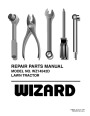 Weed Eater WZ14542D Lawn Tractor Repair Manual page 1
