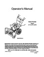 MTD 614E 644E 664G Snow Blower Owners Manual page 1