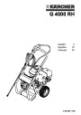 Kärcher G 4000 RH Gasoline Power High Pressure Washer Owners Manual page 1