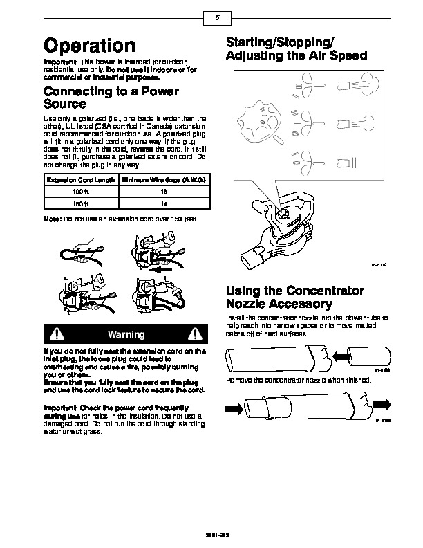 Toro Super Blower Vac 51591 Manual