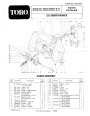 Toro 38052 38054 521 Snowblower Parts Catalog, 1990-1991 page 1