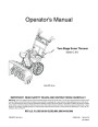 MTD 6DE C D Style Snow Blower Owners Manual page 1