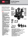 Toro P 220 Series Plastic Valves 15 Bar 220 PSI Rating P 220 Sprinkler Irrigation Catalog page 1