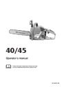 Husqvarna 40 45 Chainsaw Owners Manual page 1