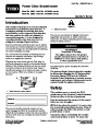 Toro Power Clear 38587 38593 Snow Blower Operators Manual, 2011 page 1